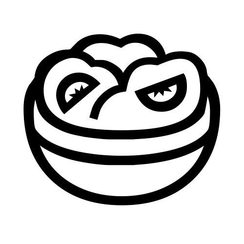 🥗 Emoji Domain black and white Symbola rendering